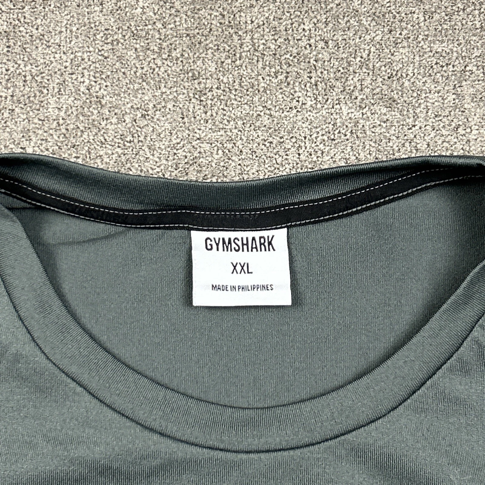 gymshark short sleeve activewear stretch logo shirt