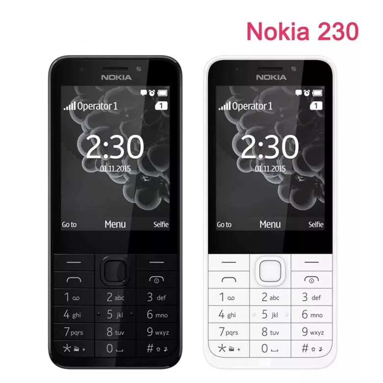 Original NOKIA 230 Dual Sim GSM Bluetooth Mobile Phone Good.