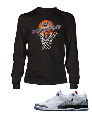 Men No Contest Graphic Sneaker Sport Tee Shirt To Match J3 Dunk Contest Big Tall