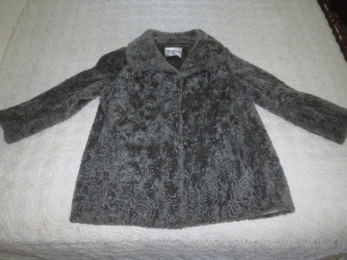 ASIRA KURL by Hillmoor GRAY Faux Fur LADIES JACKET - Ladies M