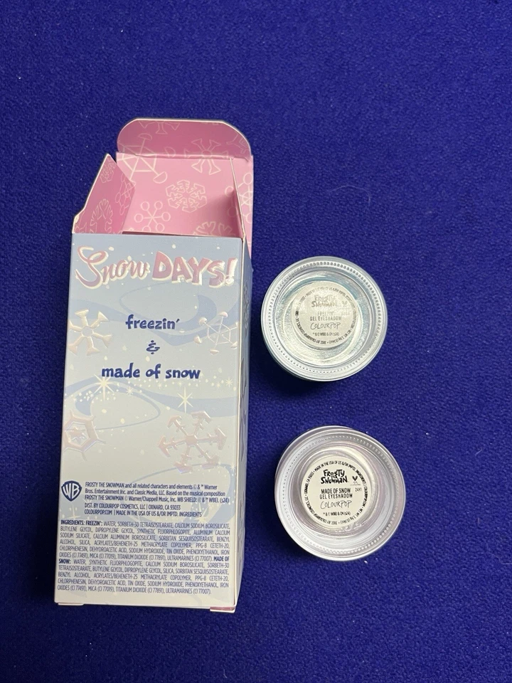 Colourpop X Frosty The Snowman Snow Days Jelly Much Gel Eyeshadow Duo NEW - Image 4 of 4