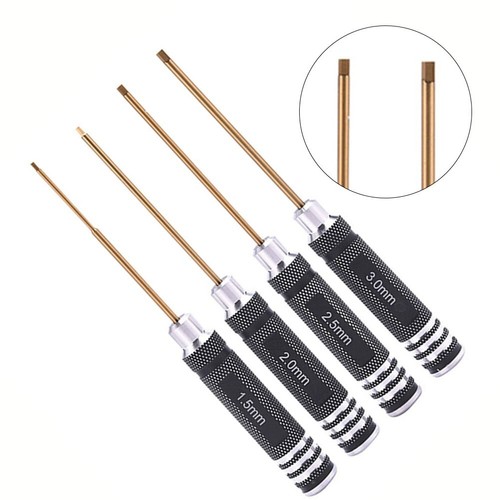 Fongmore 4 Stück Dreieck-Schraubendreher, 1,8 mm, 2,0 mm, 2,3 mm, 3,0