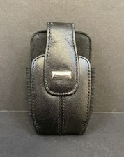 Vintage BLACKBERRY Black Leather Magnetic Belt Case w/Clip