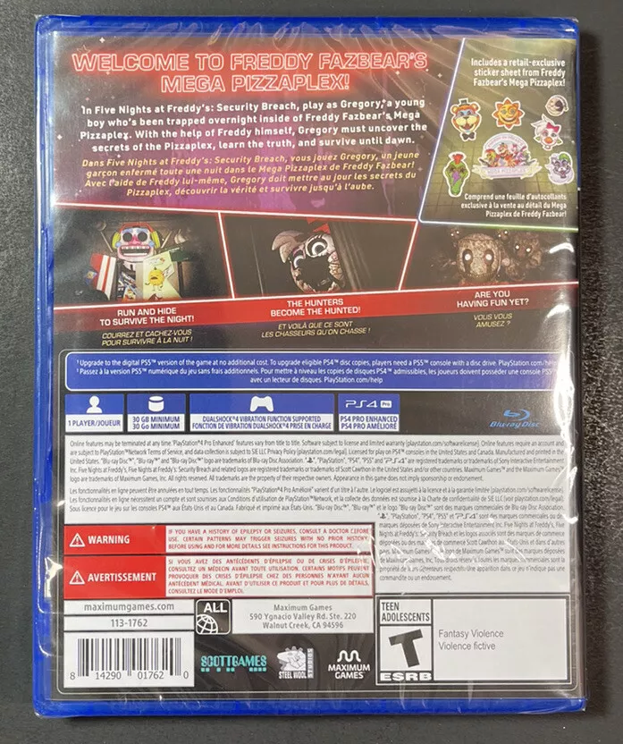 Five Nights at Freddy's [Playstation 4] - Security Breach