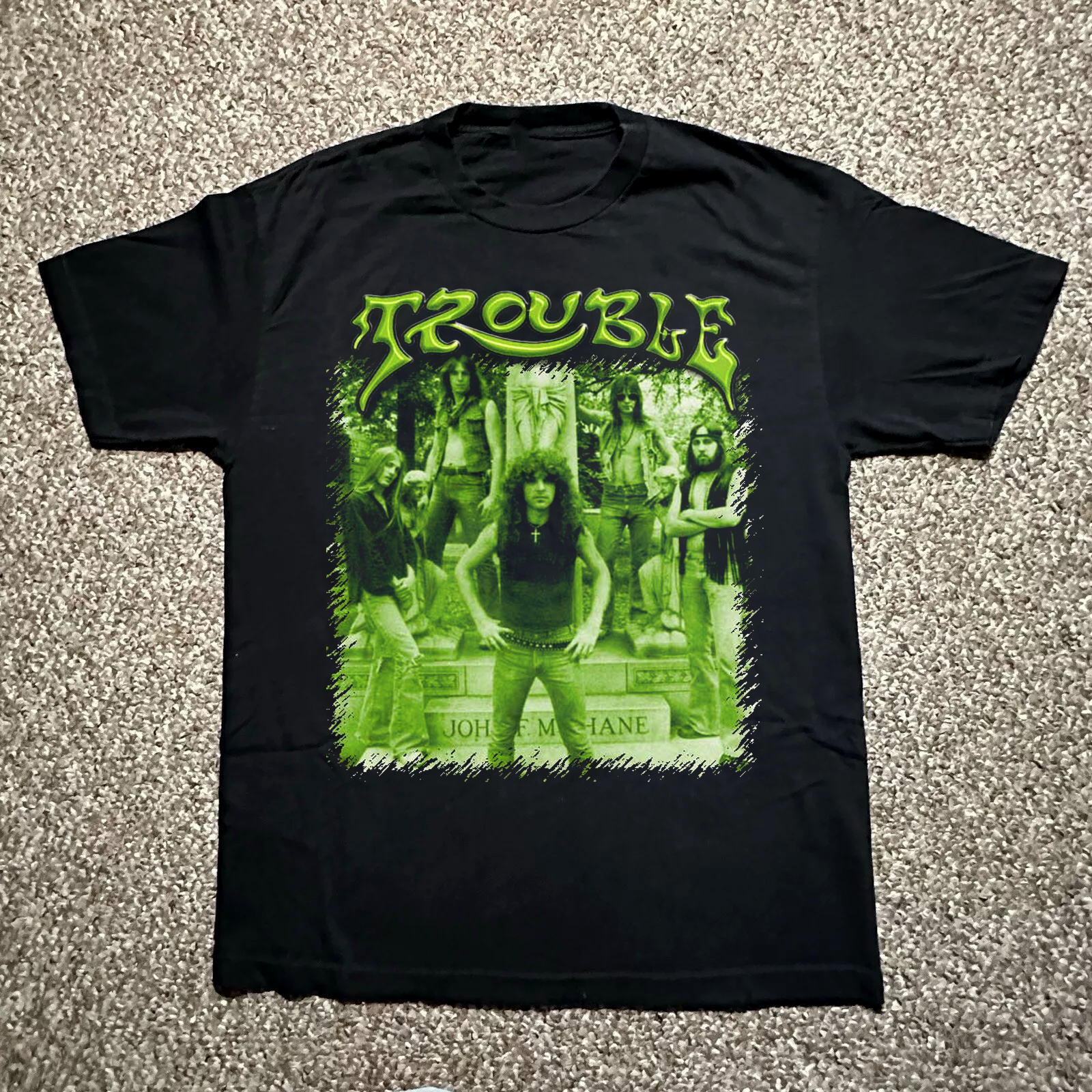 Trouble Band No Life Til Meta Black Short Sleeve T-Shirt All Sizes
