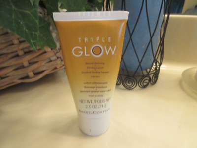 BeautiControl Triple Glow Instant Bronzing, Firming Lotion Gradual Tanner - Face