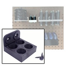 Wall Mounted Holder for Rockler Bench Cookie Risers Set 35142 *Holds 4* Black