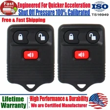 2 Keyless Entry Remote Control Key Fob Clicker Transmitter For F-150 F-250 F-350