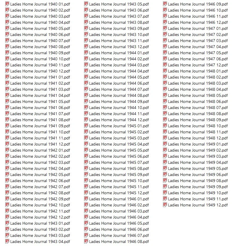 LADIES HOME JOURNAL 1940S 114 Choice Issue Collection In PDF On USB Flash Drive - Image 3 of 4