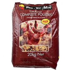 Complete Poultry Mix 20kg Contains Omega 3 6 9 Plus Added Garlic Balanced Diet