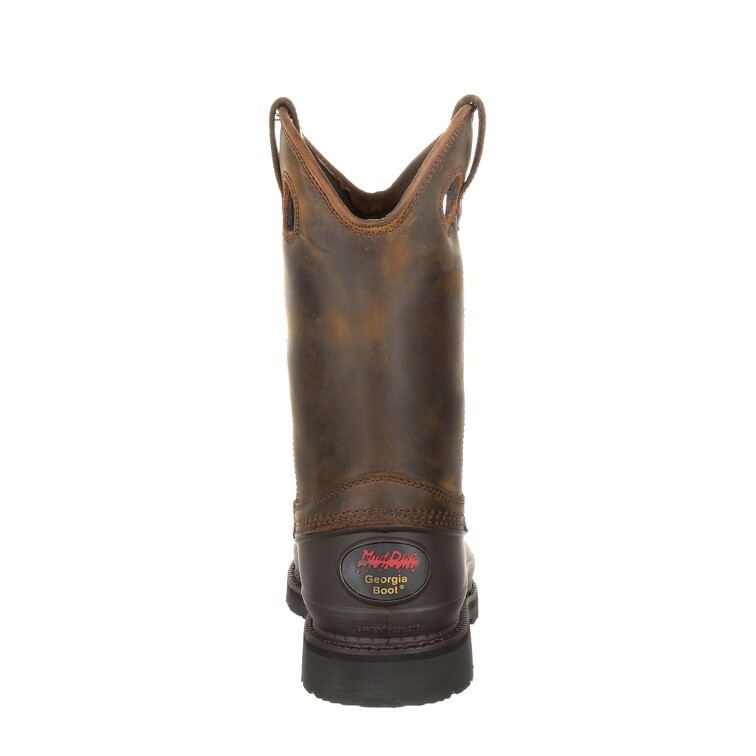 Georgia Boot Stivali Da Lavoro Impermeabili Uomo – Altezza 5 Pollici (12,7 Cm), Punte Di Sicurezza, Colore Marrone, Peso 1,2 Kg (Taglia 10)