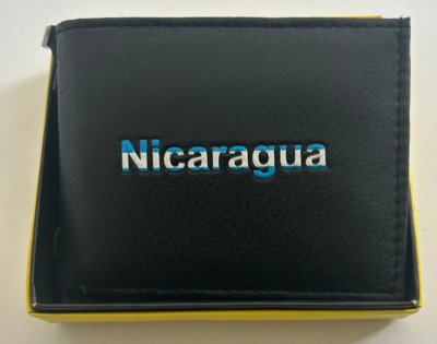 Nicaragua Bi-Fold Men's Leather Wallet Printed comes in Gift Box