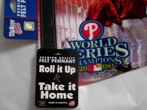 NWT Philadelphia Phillies World Series Champions 2008 Pennant Wincraft Numbered - Picture 6 of 10