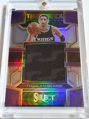 2022 Panini Select Tyrese Haliburton #PATCH SILVER Game Worn 2 Color Jersey