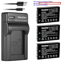 Kastar Battery Slim Charger for Kodak KLIC-5001 Kodak EasyShare DX7590 Camera