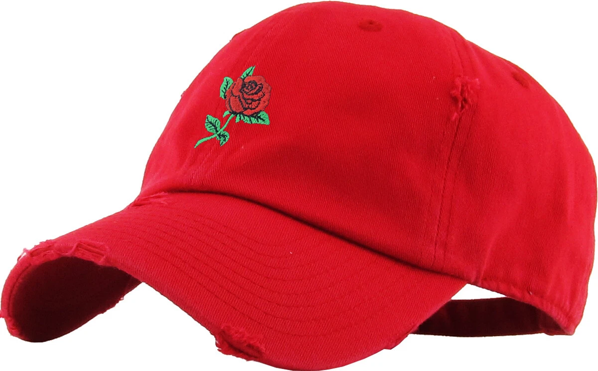 Baseball Caps Red 100% Cotton Hats for Women for sale | eBay