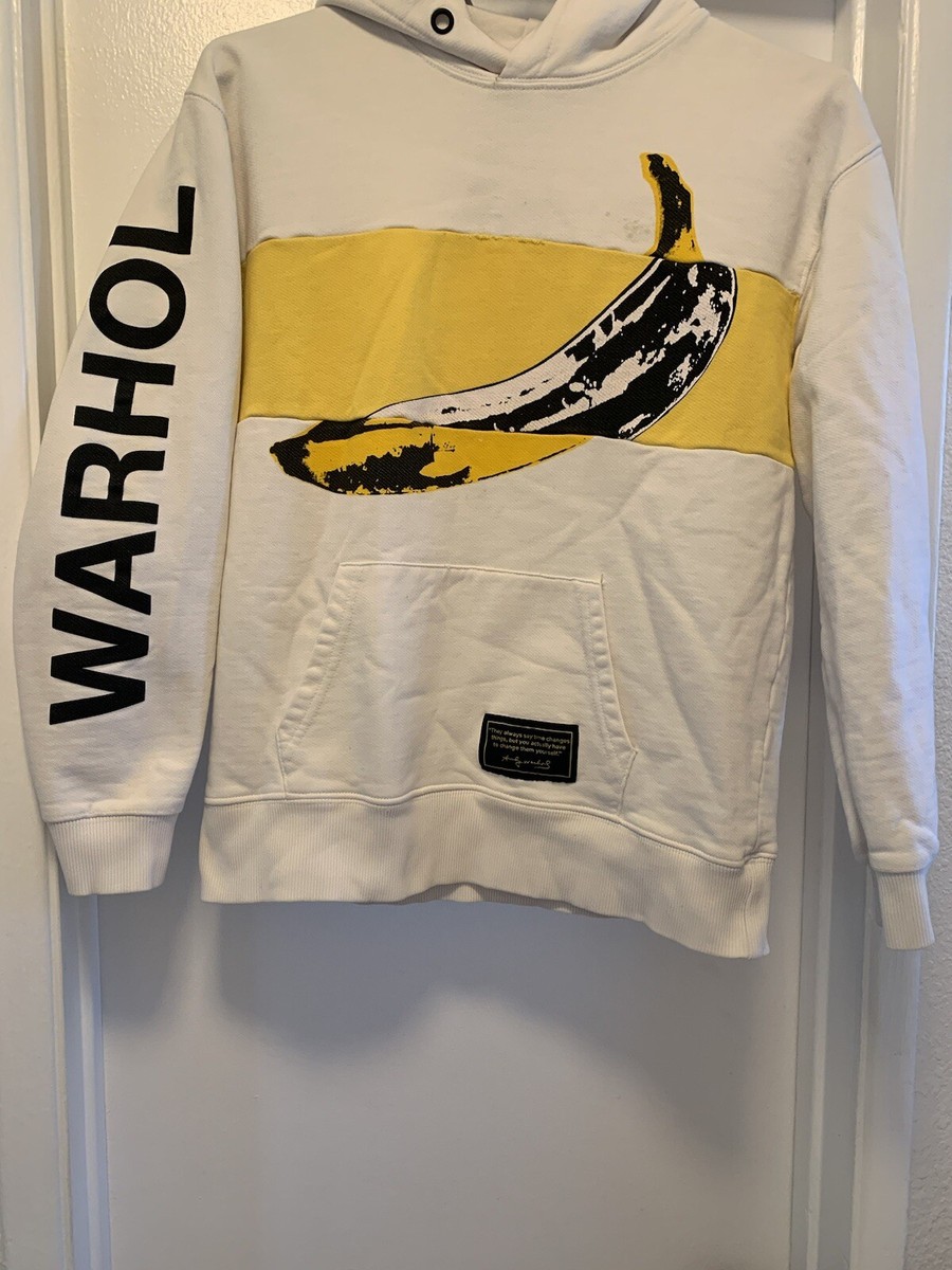 Andy Warhol X Zara Banana Hoodie Sz. S Y2K | eBay