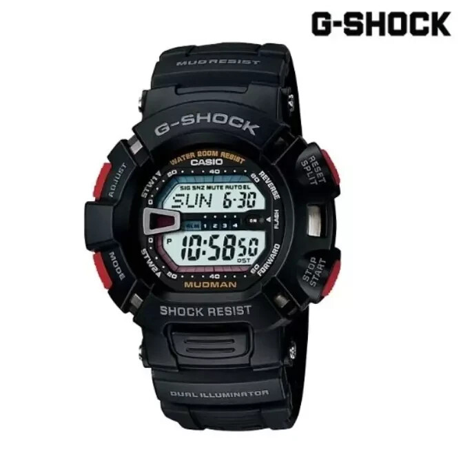CASIO G-SHOCK G-9000 デジタル ブラック MUDMAN 1 Casio G-SHOCK Men's Wrist Watch G-9000-1DR - Mudman Toughness with
