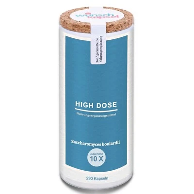 WUNSCHKAPSEL Saccharomyces boulardii HD, 50 Milliarden (50 x 10^9) KbE - 290 Kapseln