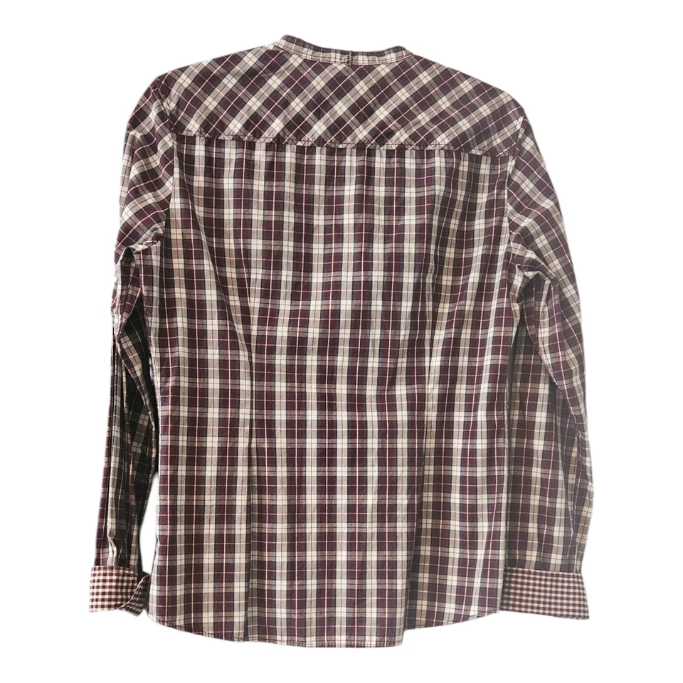 Polo Marc O' para mujer talla 38 EE. UU. mediano a cuadros con botones cuello dividido Foto 2 de 4