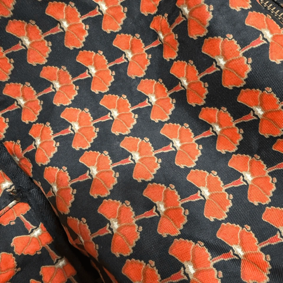 Gap Black Floral Poppy Purse Crossbody Cargo Hobo Bag Red Utility - Image 3 of 4