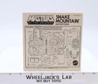 Snake Mountain Instructions MOTU Masters Of The Universe 1983 Vintage