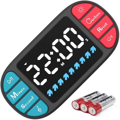 Digital Kitchen Visual Timer: 3.6'' Large Display, Magnetic, 3 Brightness, 4 ...