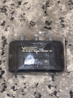 VIEWSONICS  3 PORTS  AB SWITCH VSCSW-TB    Free Shipping New