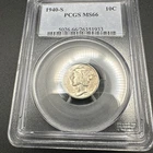 1940-S MERCURY DIME PCGS MS66 BRILLIANT UNCIRCULATED!