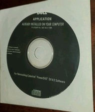 Dell Application Reinstalling Cyberlink Power DVD DX 8.2 Software Disc 2009