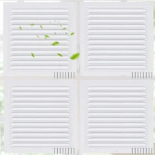 4 Pcs 12 x 12 Inch Aluminum Attic Vents Metal Gable Wall Shed Vent with Scree...