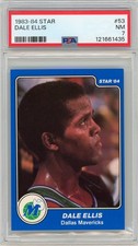 1983-84 Star DALE ELLIS Dallas Mavericks RC Rookie Card # 53 Low Pop PSA 7