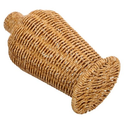  Kleine Rattanvase Dekorativer Blumenhalter Rustikale Blumentöpfe