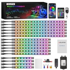 Motorcycle Magic-RGB LED Light Kits with Brake Light Turn Signal, Chasing 16PCS