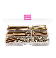 100 Piezas Tornillos y Tuercas de Barril para Cuna Cama de Beb   - Kit de Rep...