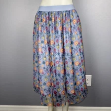 Her Universe Disney Alice In Wonderland Garden Skirt Women’s M Flowers Mesh Midi