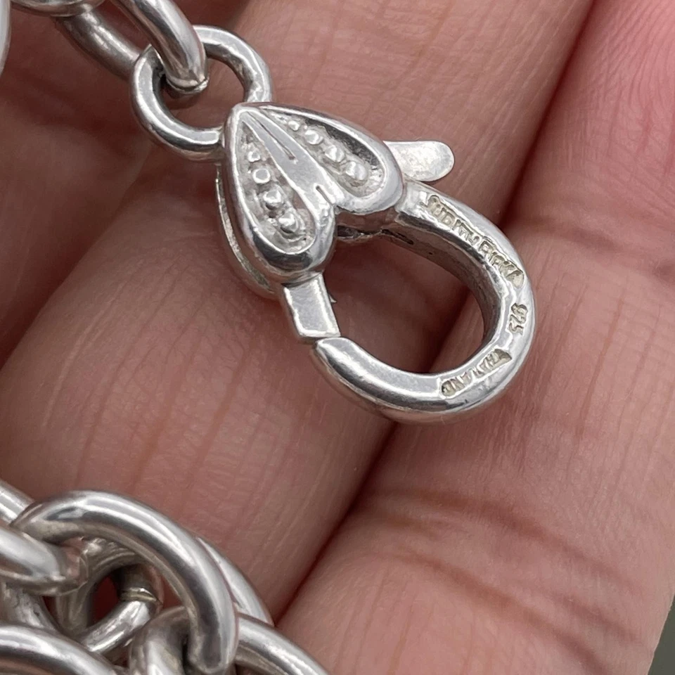 Judith Ripka Sterling Silver Smooth Rolo Link Necklace Heavy 925 Designer 56.44g - Image 4 of 4