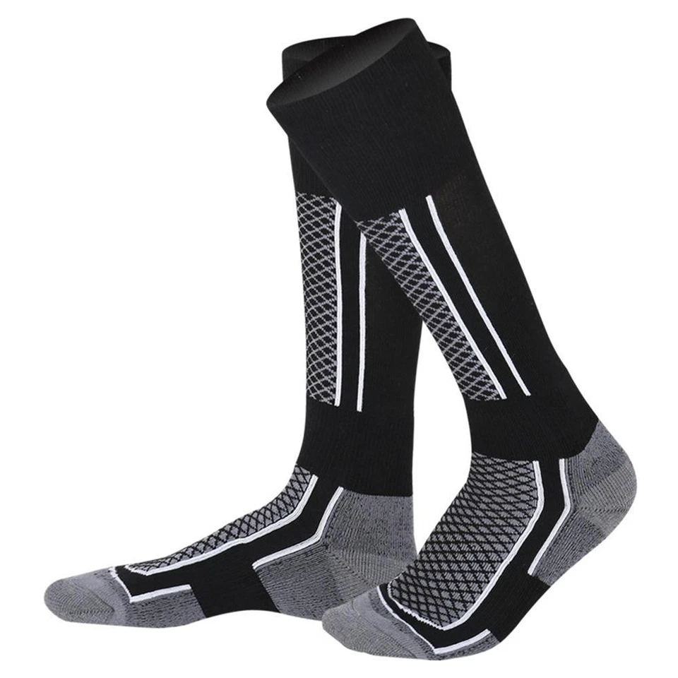 Calcetines impermeables largos cálidos transpirables para esquí espesar deportes de invierno hombres mujeres C S2N5 Foto 2 de 4