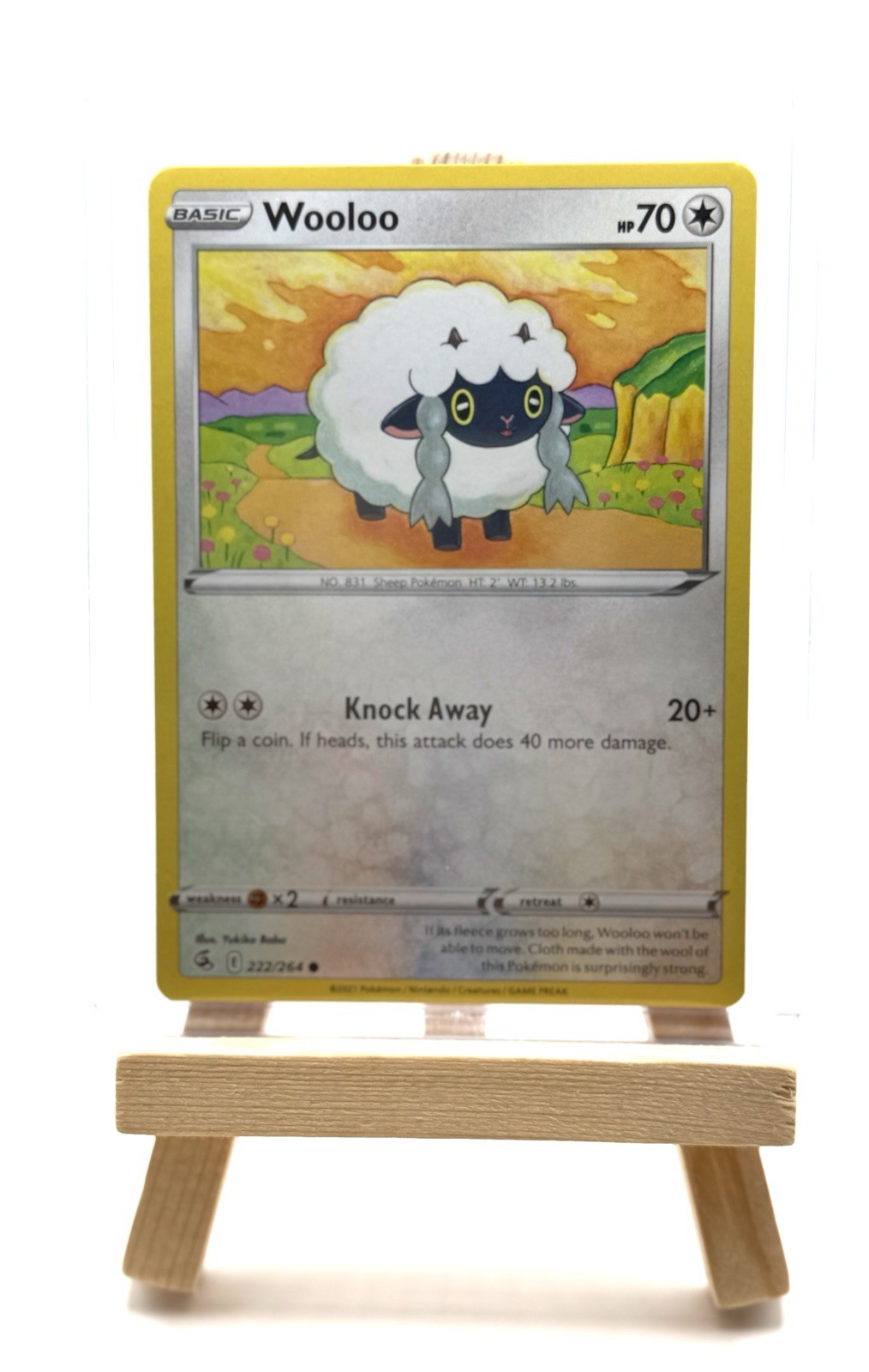 Pokémon TCG Wooloo Fusion Strike 222/264 Regular Common NM/M
