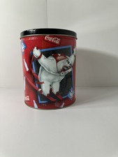 Coca-Cola Tin Polar Bears Skiing