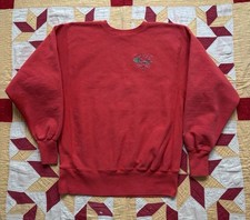 Vintage 90s Champion Reverse Weave Sweatshirt Embroidered Size Large USA As Is