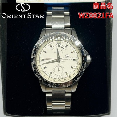 Orient Star WZ0021FA Automatic Stylish Watch World Time White Dial from JAPAN
