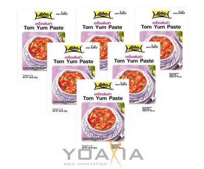 [ 6x 30g ] LOBO Tom Yum Würzpaste / Tom Yum Paste