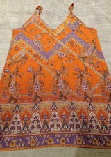 SHEIN Dress Size 14 Fit & Flare A-Line BOHO Print Holiday Party TP108 6