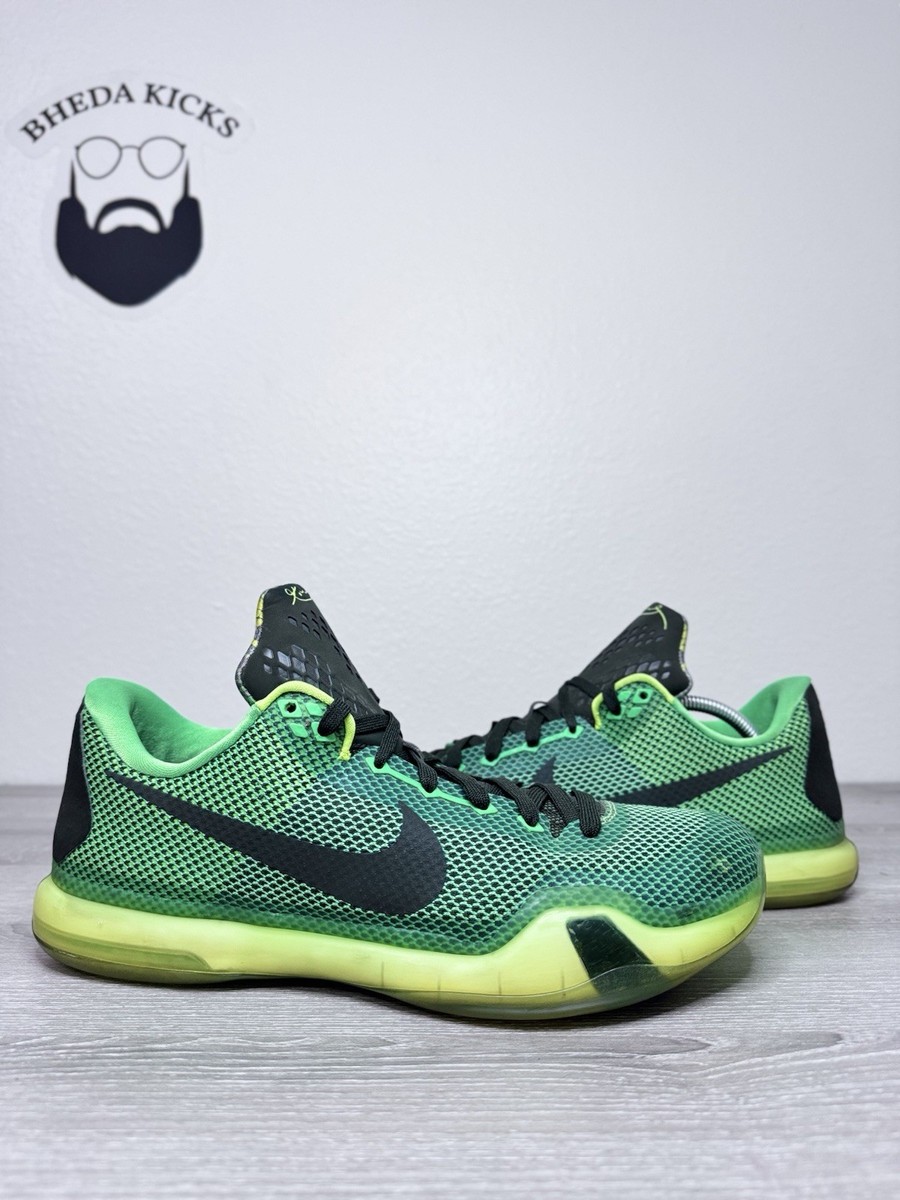 Size 11.5 - Nike Kobe 10 Vino 705317-333 Green Preowned Authentic