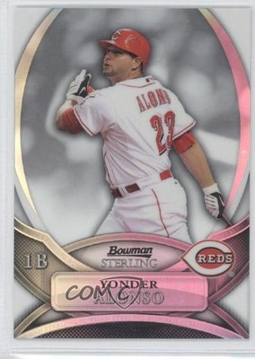 2010 Bowman Sterling Prospects Refractor 53/199 Yonder Alonso #BSP-YA 4p7