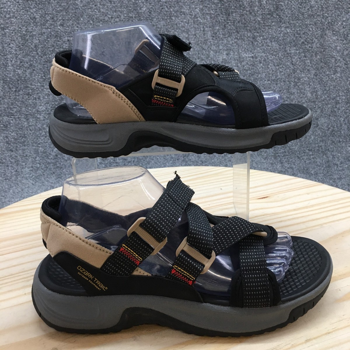 Men’s New size 9 Ozark Trail outdoor equipment sandals. Dark gray. Ozark Trail Fisherman Sandal Mens 13 Gray Closed Toe Bungee  main image 4