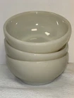 Vintage Anchor Hocking FIRE KING White Milk Glass Soup Cereal Bowl Lot of 3