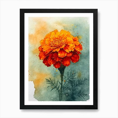 Nelke Kunstdruck gerahmt Wandbild Poster Leinwanddruck Bild