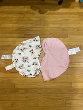 2 Boppy Pillow Covers - Pink And Floral Design, Girl